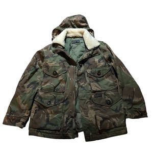 abercrombie and fitch mens jacket military xs hoodie full zip rn 75654.